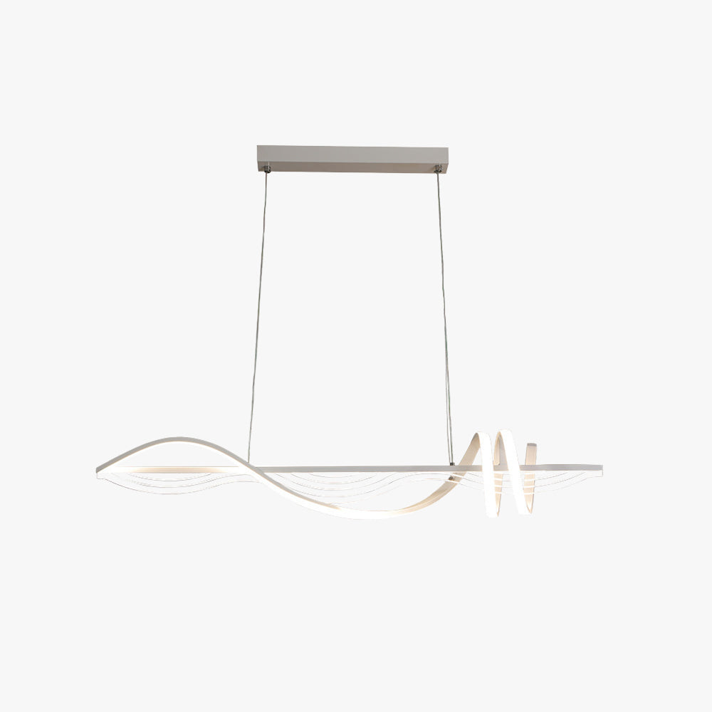 Louise Moderne Geometrische Stijl Lineaire Metalen Hanglampen Wit/Zwart