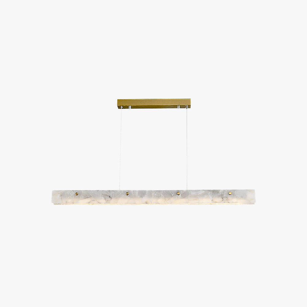 Edge Moderne LED Hanglampen Wit Metaal/Marmer Eetkamer/Bar