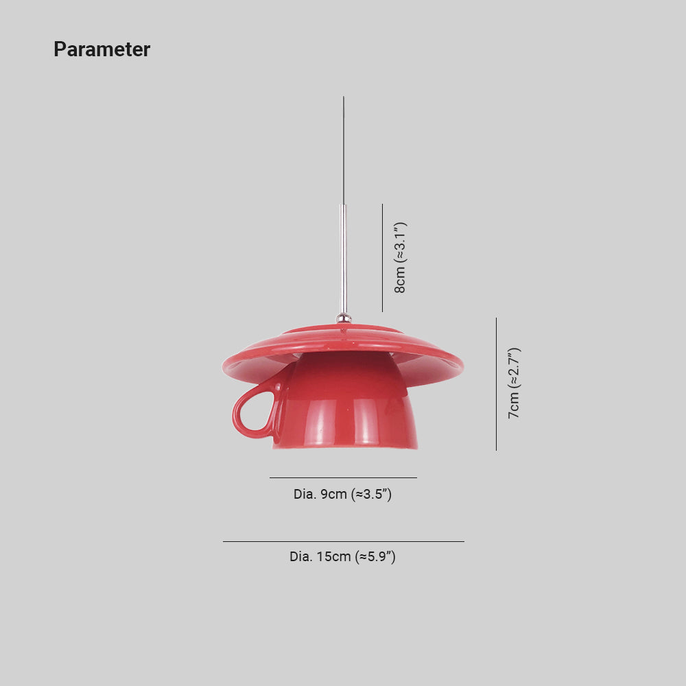 Hailie Modern Kleurrijk Kop Keramisch LED Hanglampen