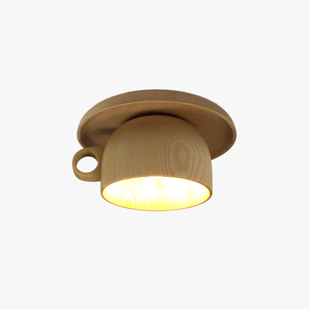 Cairns Modern Hout Kop Plafondlamp Slaapkamer