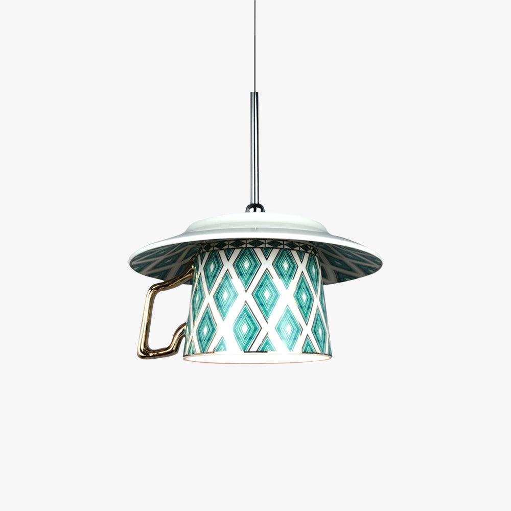 Hailie Vintage Argyle Patroon Kop Keramisch Hanglampen Slaapkamer