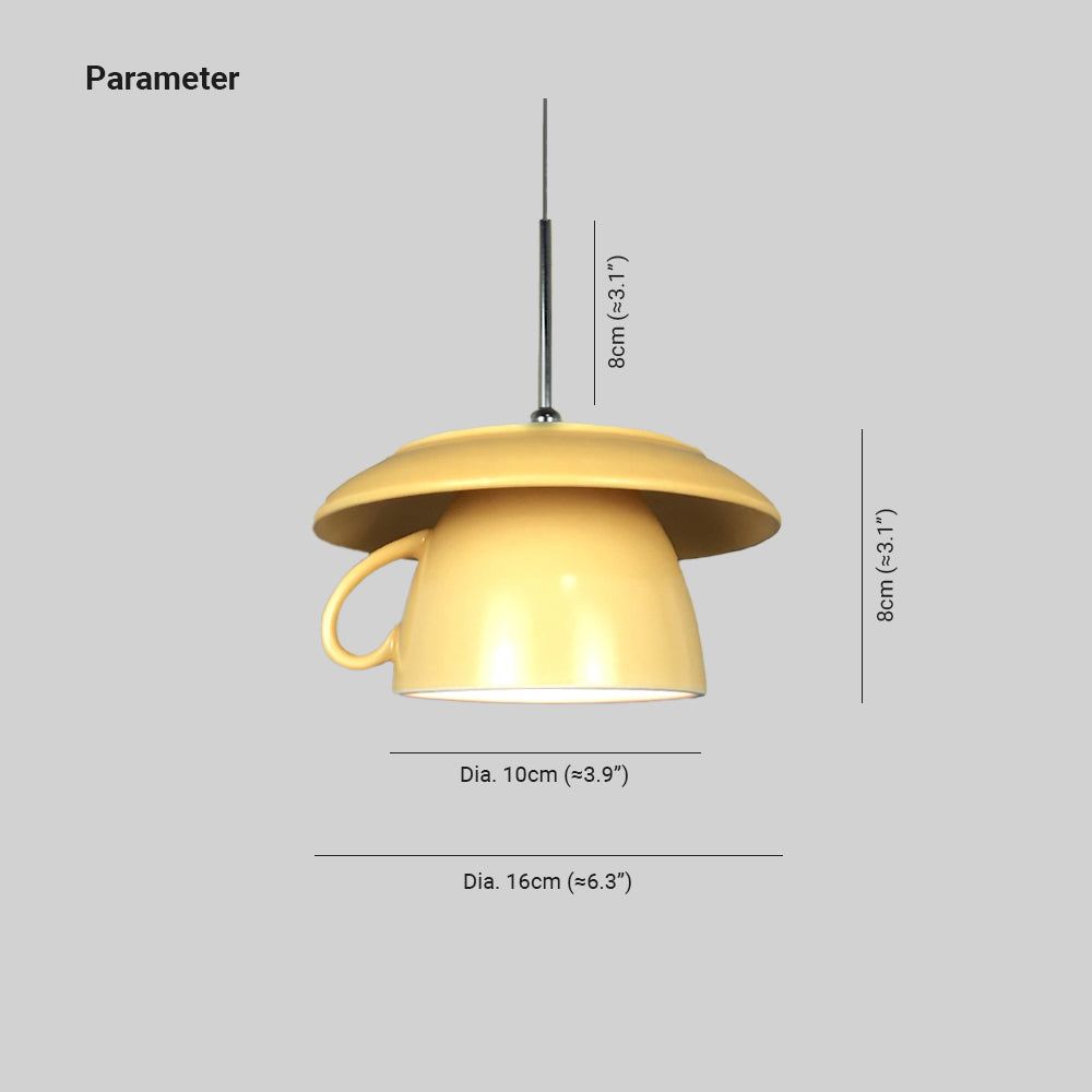 Hailie Pop Art Kop Keramisch LED Hanglampen Studiezaal Slaapkamer