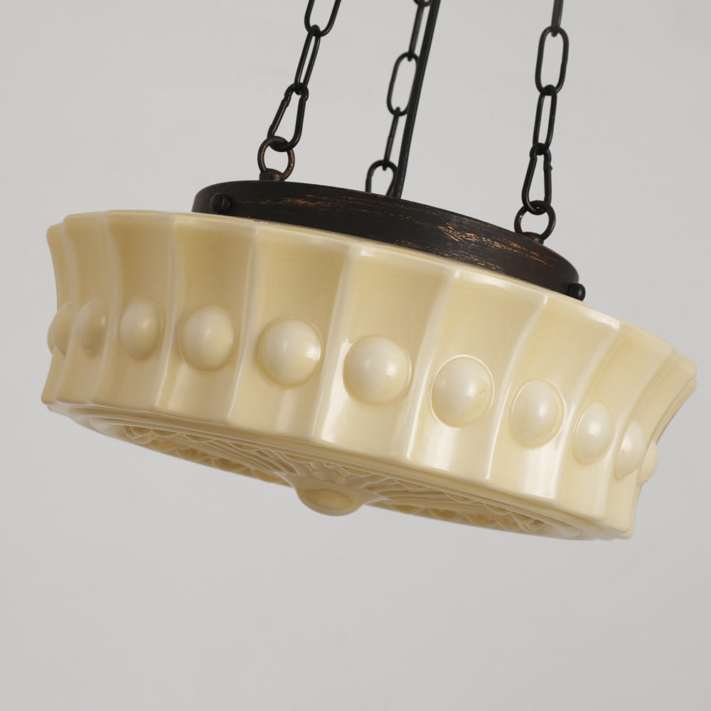 Hailie Vintage Franse Hanglamp Wit/Beige Woonkamer/Slaapkamer