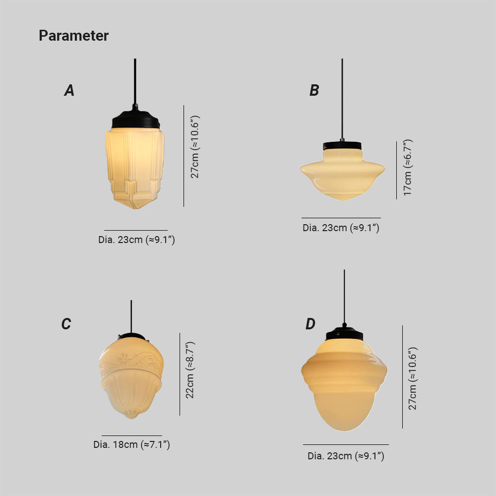 Hailie Minimalistisch LED Hanglampen Wit Glas Woonkamer/Eetkamer