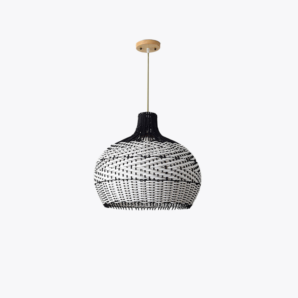 Ritta Moderne LED Hanglampen Zwart/Wit Rotan Eetkamer/Woonkamer