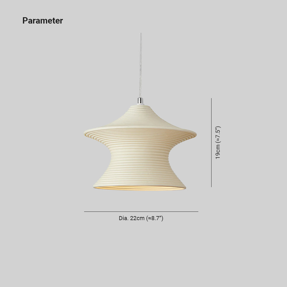 Hailie Minimalistisch Art Hanglampen Hars Wit/Beige Slaapkamer/Studiezaal