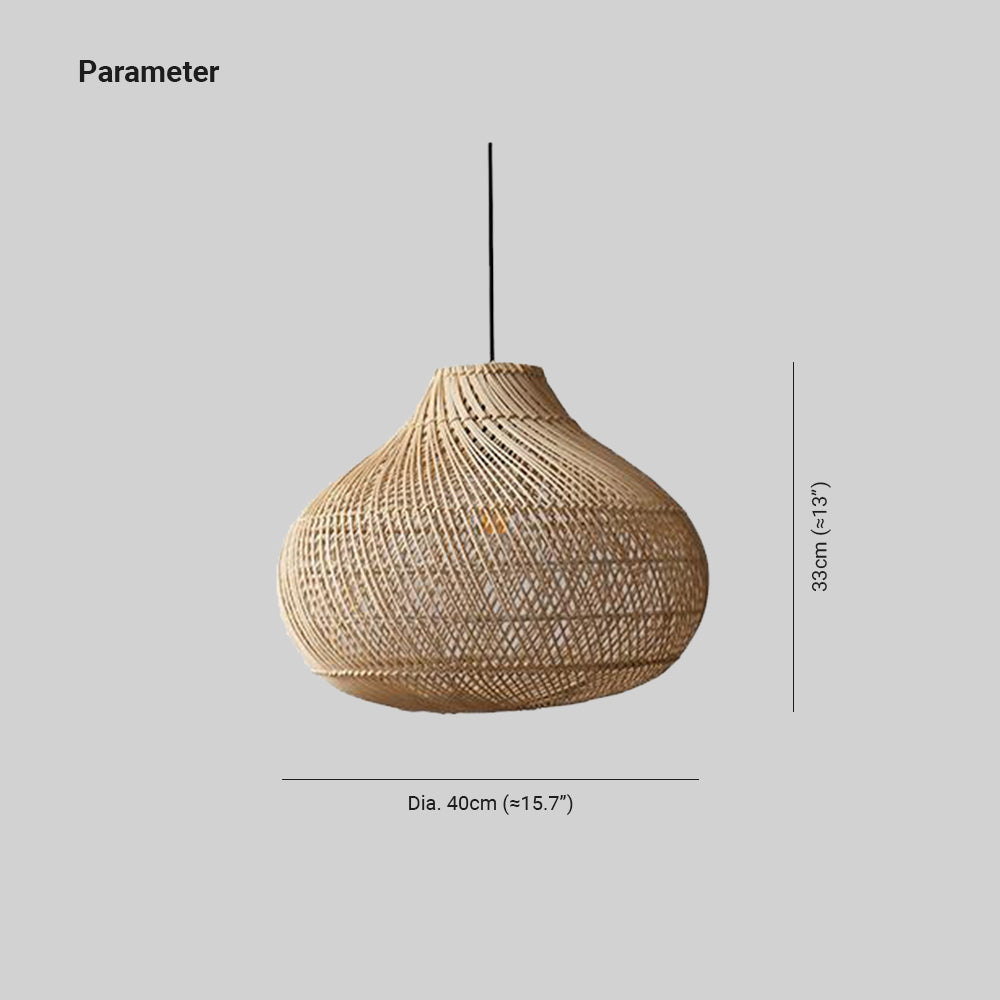 Ritta Design Handgemaakt LED Hanglampen Rotan Slaapkamer/Studiezaal