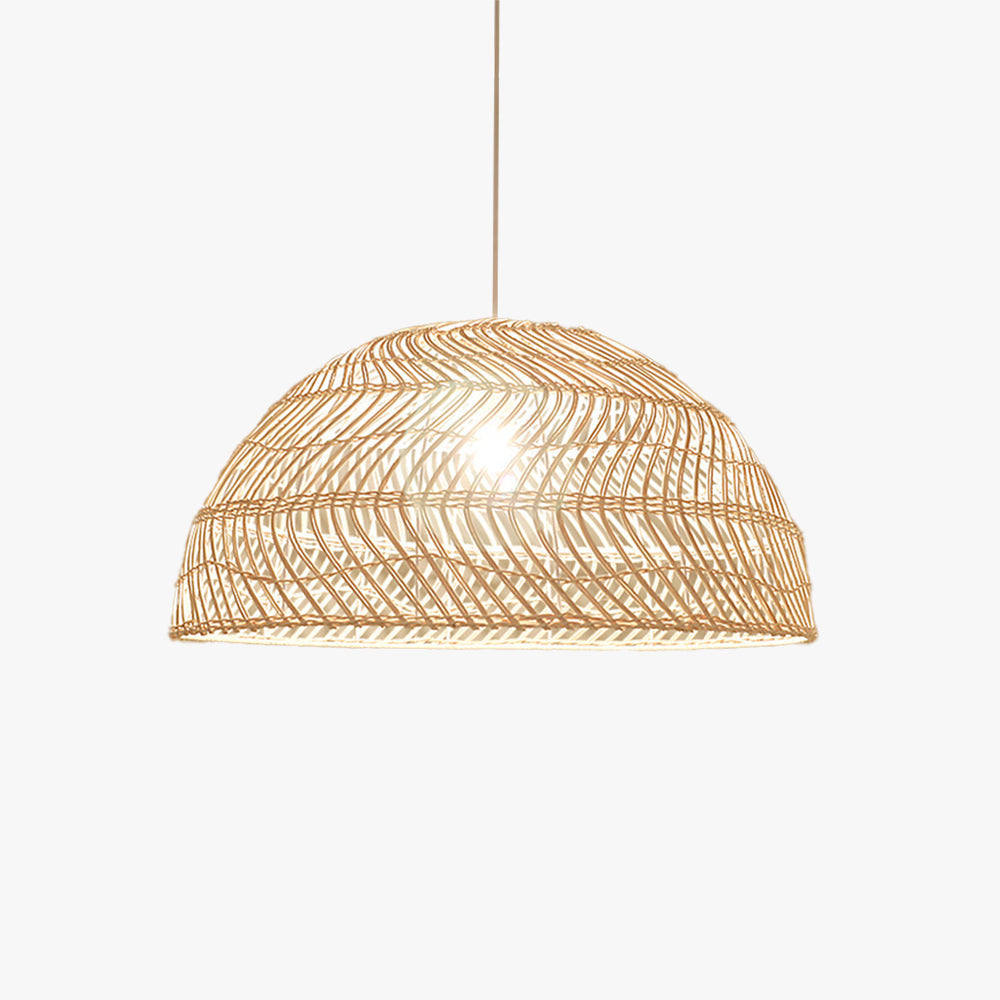 Ritta Retro Handgemaakte Rattan/Metalen Hanglampen Slaapkamer