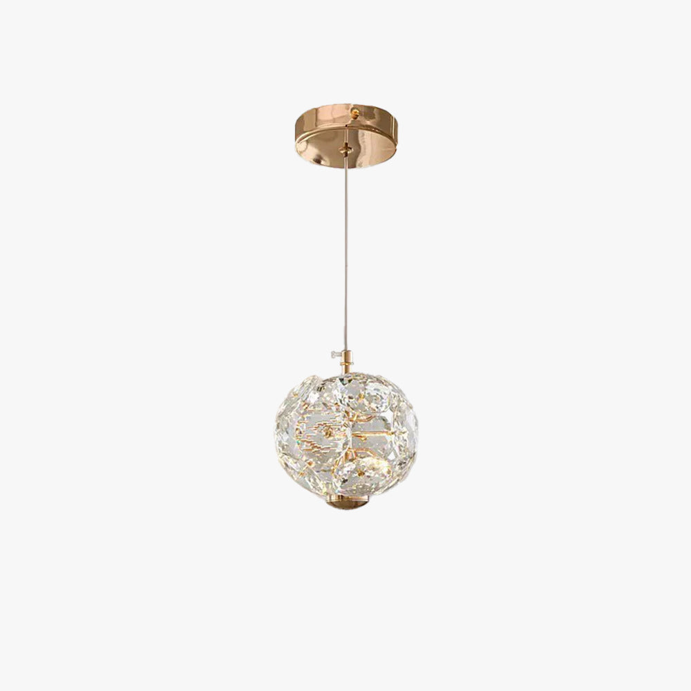 Kristy Luxe LED Hanglampen Goud Kristal Woonkamer