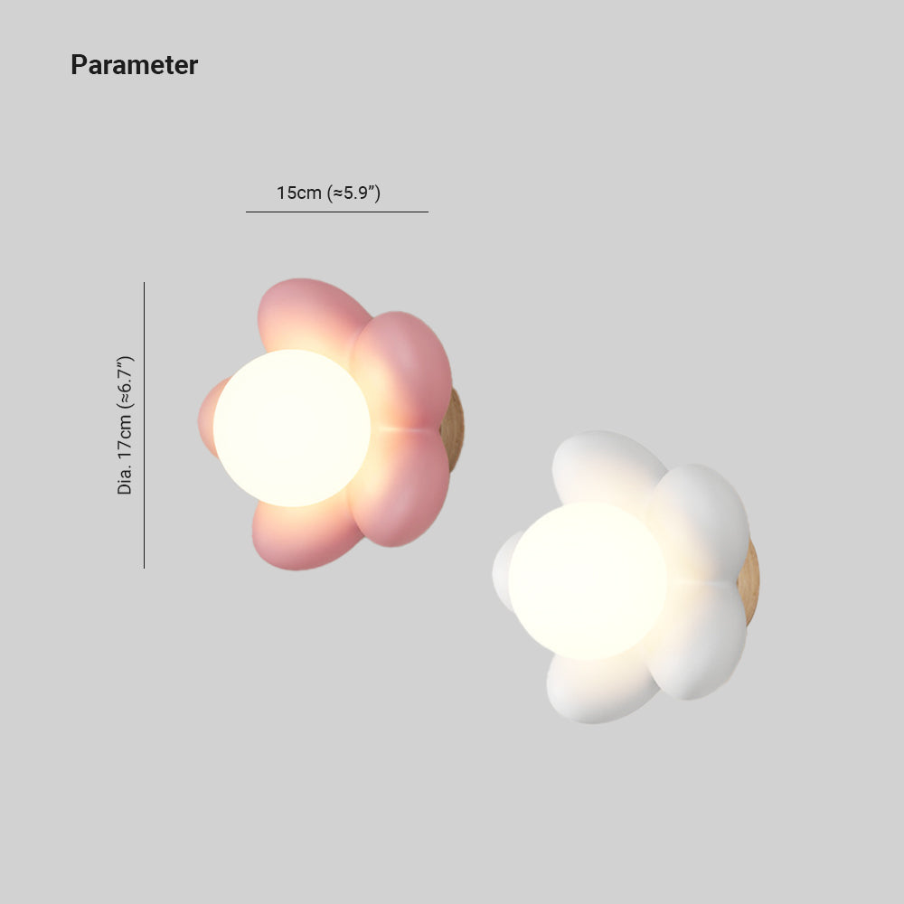 Veta Moderne schattige Binnen Wandlamp Hout/Hars Slaapkamer/Studie