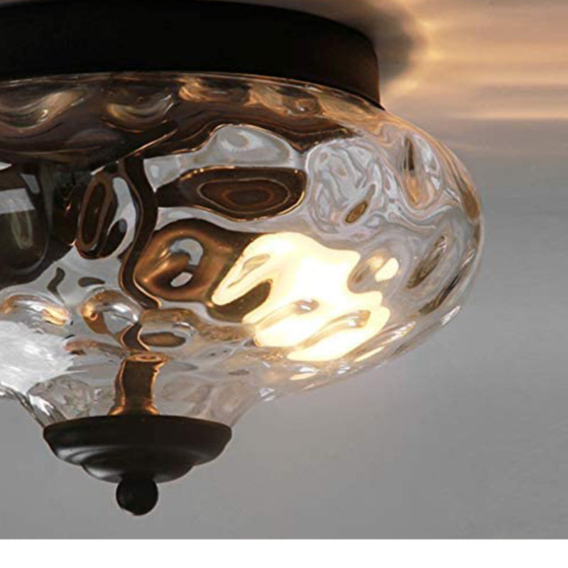 Bella Ontwerp Plafondlamp Met Flush Mount Metaal/Glas Woonkamer/Keuken