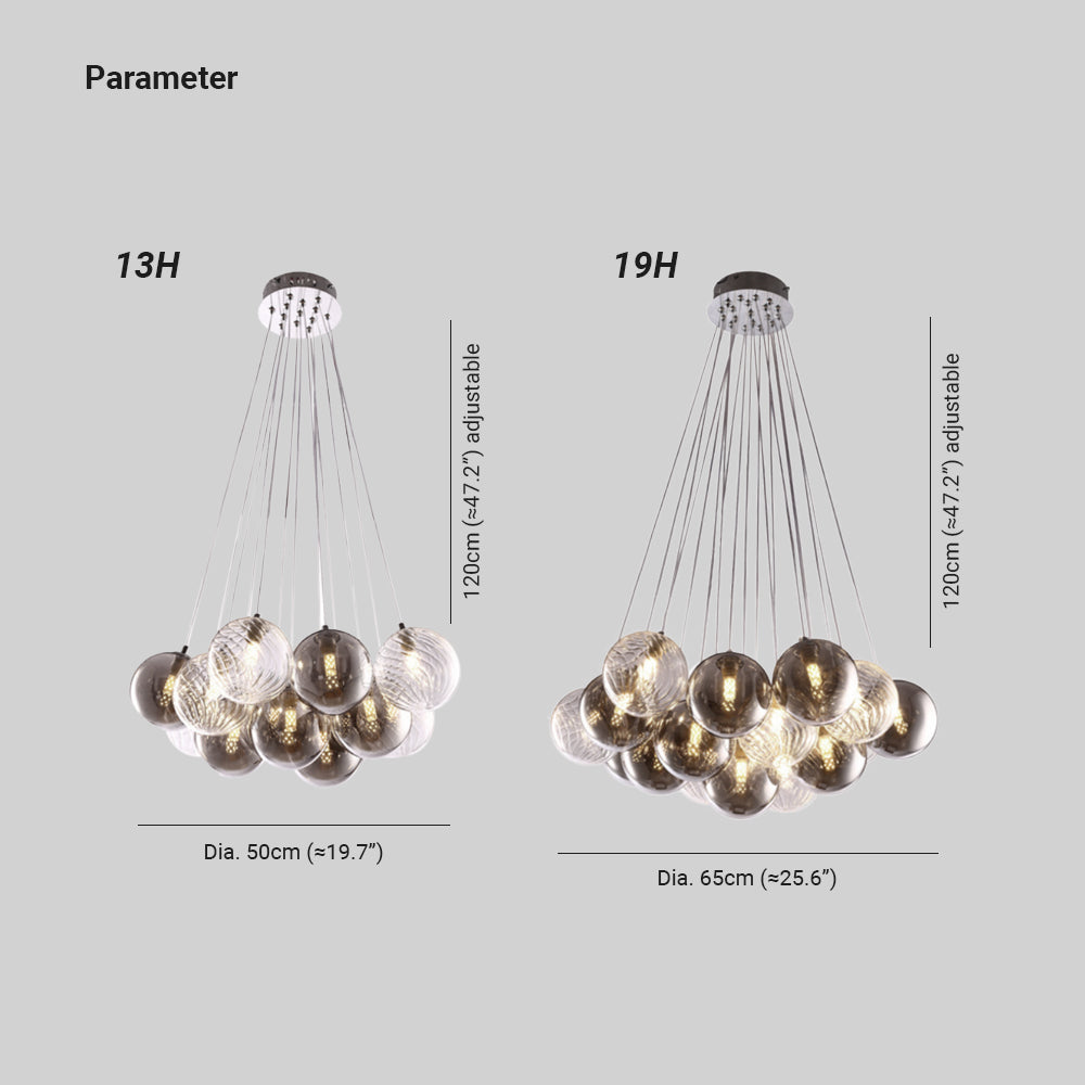 Valentina Moderne Hanglampen Metaal/Glas Woonkamer/Eetkamer