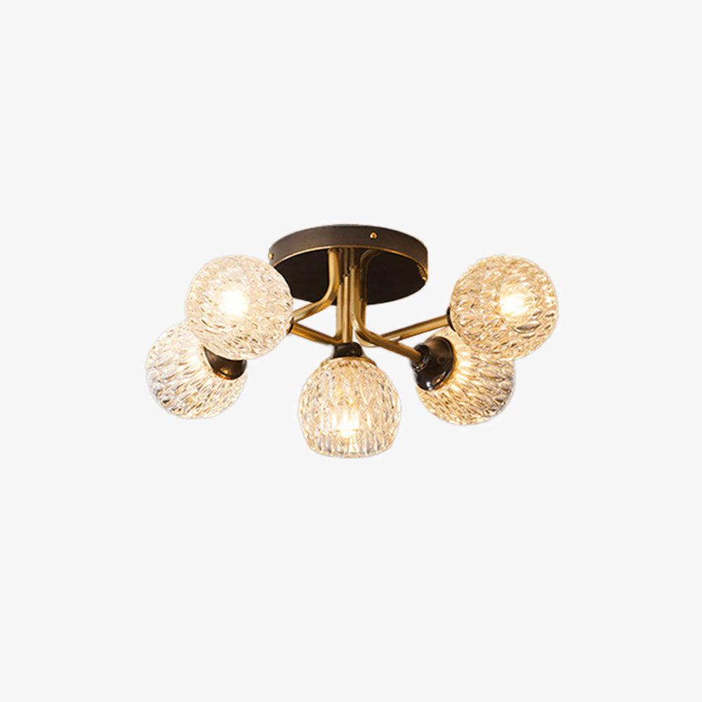 Valentina Luxe Plafondlamp Metaal/Glas Woonkamer