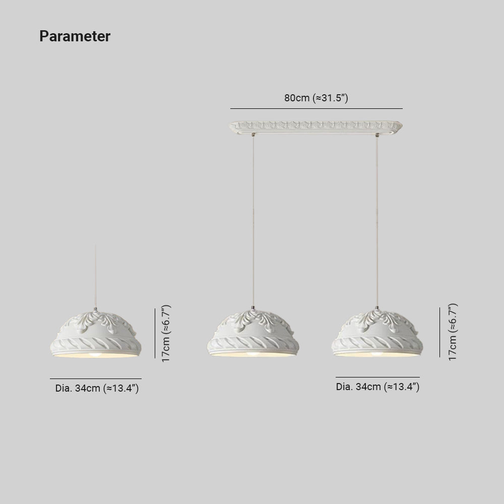 Elif Klassieke Hanglampen Hars Metaal Woonkamer Slaapkamer