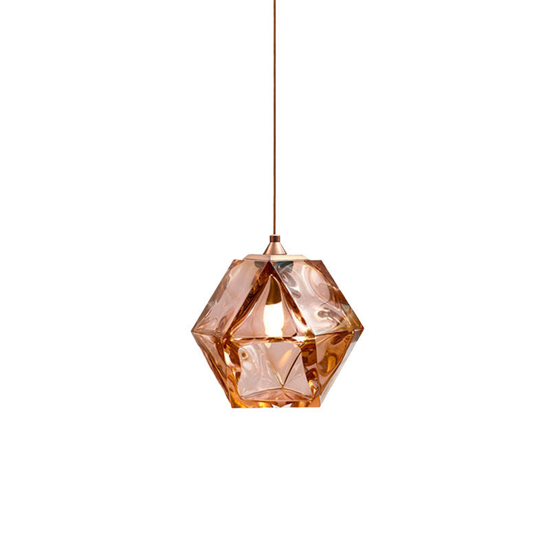 Hailie Polyhedron LED Hanglamp Metaal Glas Slaapkamer Eetkamer