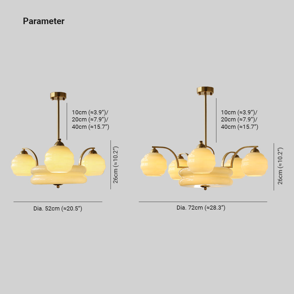 Valentina Luxurious Hanglampen Metaal Glas Slaapkamer Woonkamer