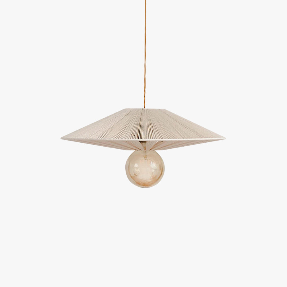 Ritta Kristallen LED Metaal/Twine Hanglamp Houten Eetkamer