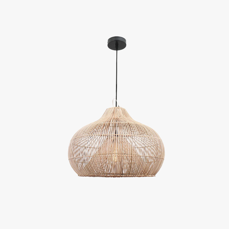 Muto Vintage Handgemaakt Rotan Hanglampen Natuurlijk Hout Slaapkamer