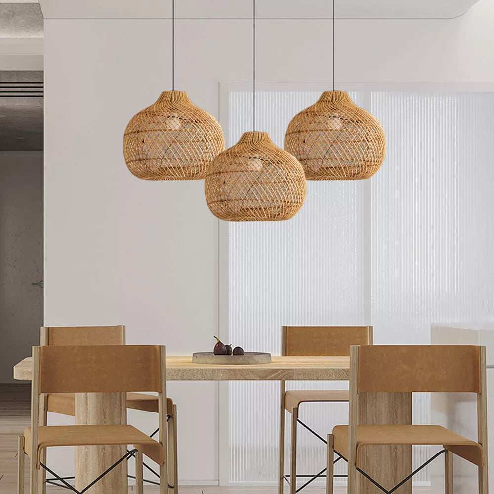 Ritta Design Handgemaakt LED Hanglampen Rotan Slaapkamer/Studiezaal