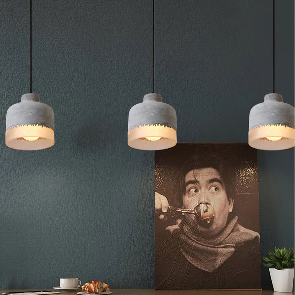 Byers Industrieel LED Hanglampen Cement/Hars Bar Eetkamer