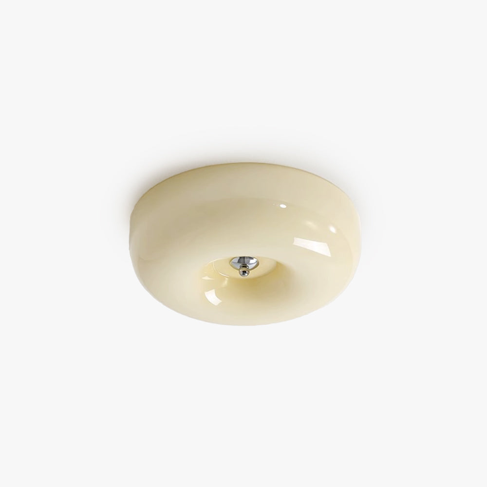 Hailie Vintage LED Plafondlamp Wit Metaal Glas Badrum Slaapkamer