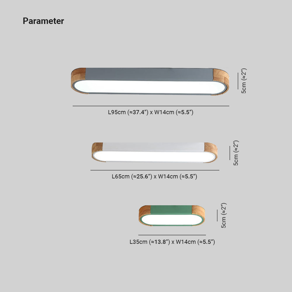 Morandi Design LED Plafondlampen Aangenaam Wit/Grijs/Groen Hout/Acryl Eetkamer