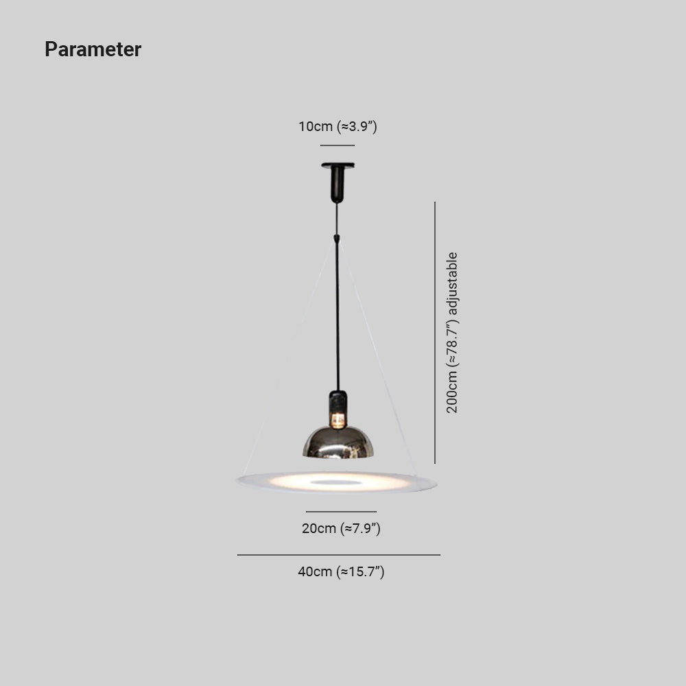 Levi Vintage Hanglampen Zwart Chroom Metaal Acryl Slaap/Woon/Eetkamer