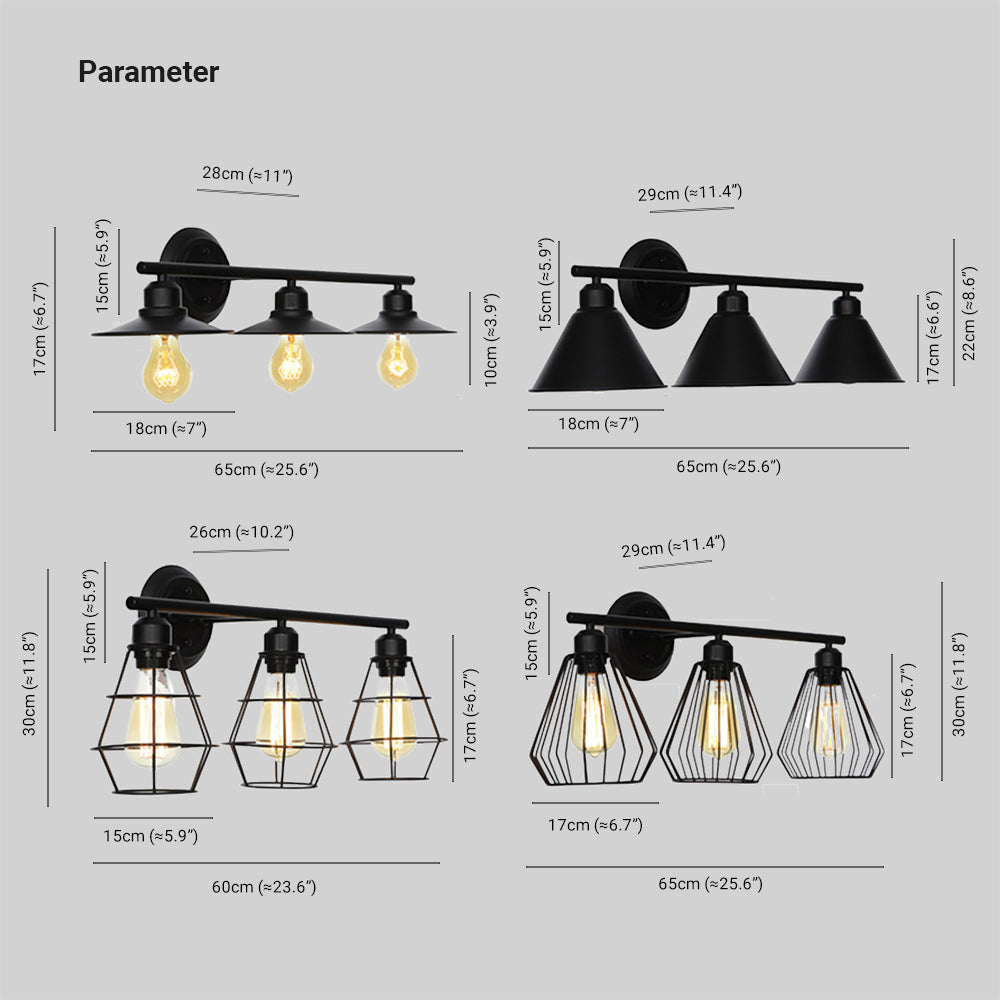 Alessio Industriele LED Wandlamp Zwart Woon/Slaapkamer Binnen Metaal