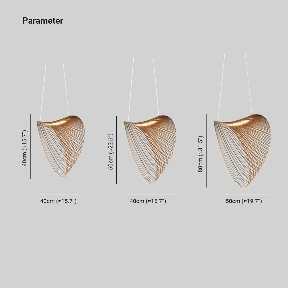 Ozawa Rustiek Annulair Houten Tegenlicht Hanglamp Natuurlijke Houten Kleur Woonkamer/Eetkamer