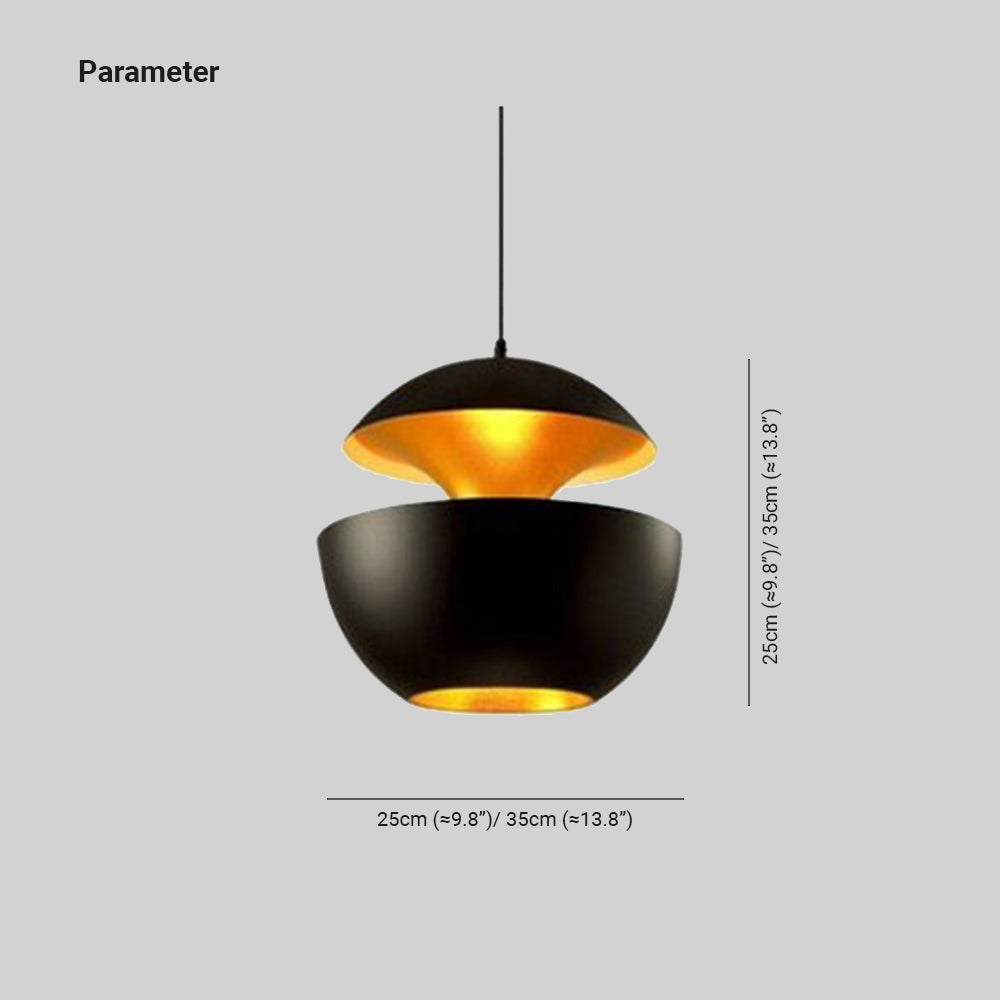 Nazifa Modene LED Hanglamp Zwart/Wit Metaal Slaap/Eet/Woonkamer