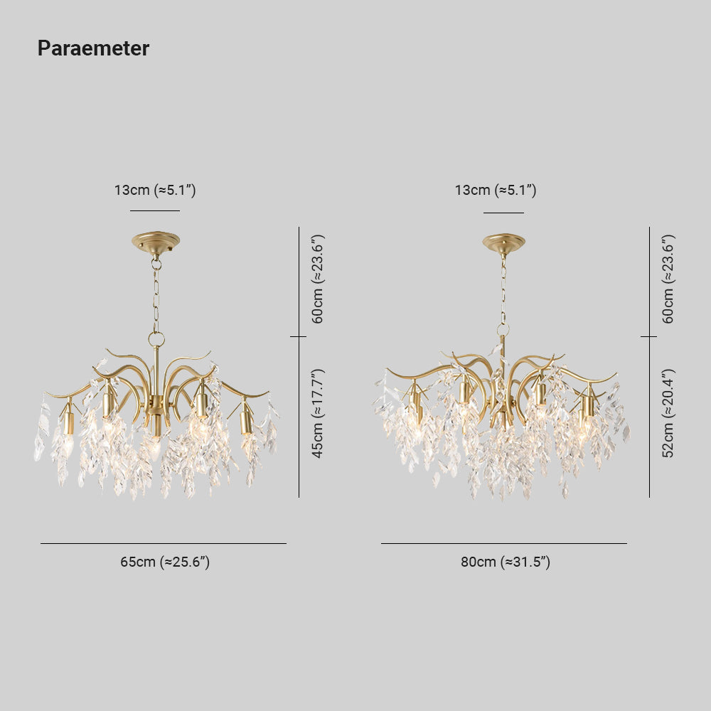 Marilyn Moderne LED Kroonluchter Metaal/Crystal Goud/Zwart Slaap/Woon/Eetkamer