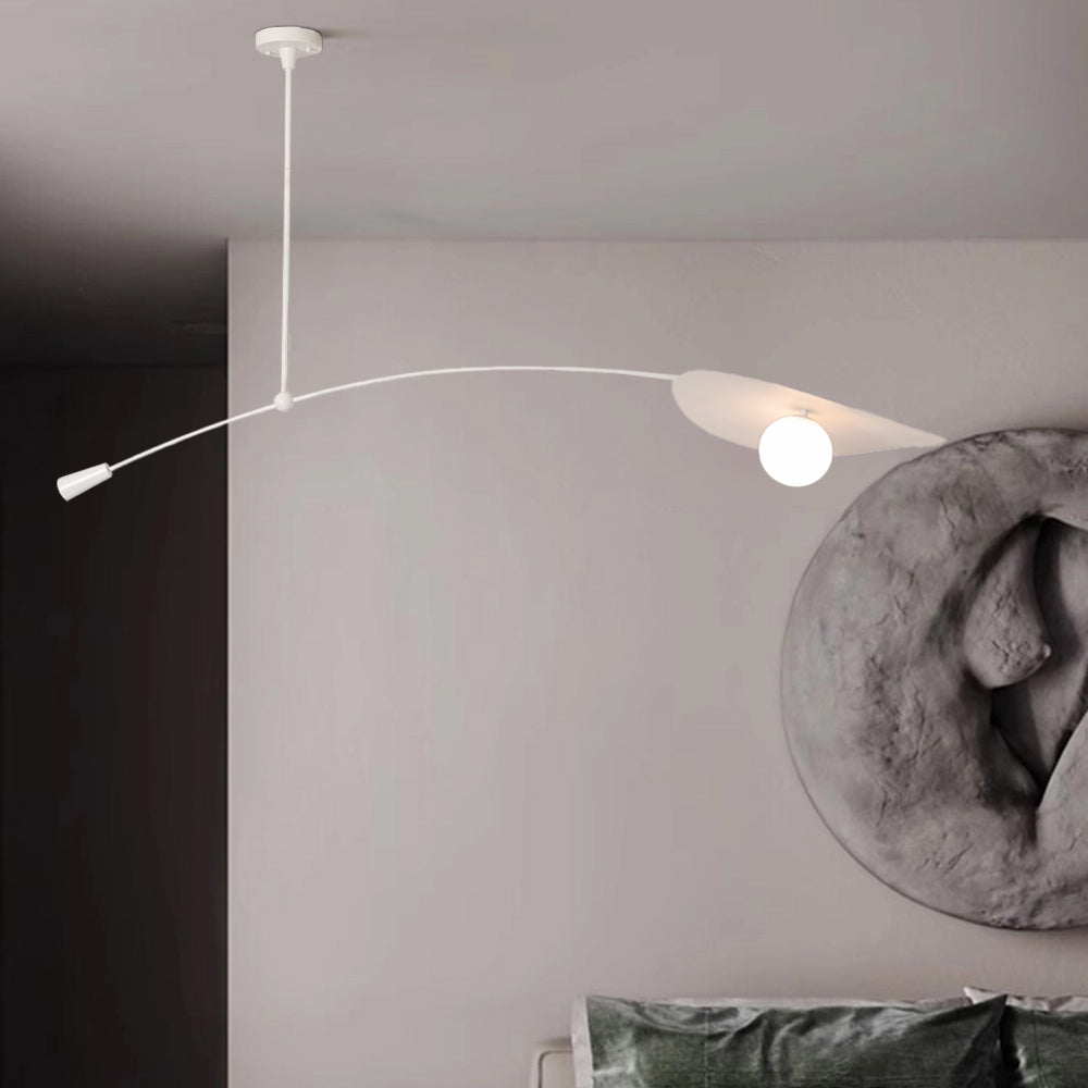 Carins Moderne Lotusblad LED Hanglamp Zwart/Goud Metaal Woonkamer