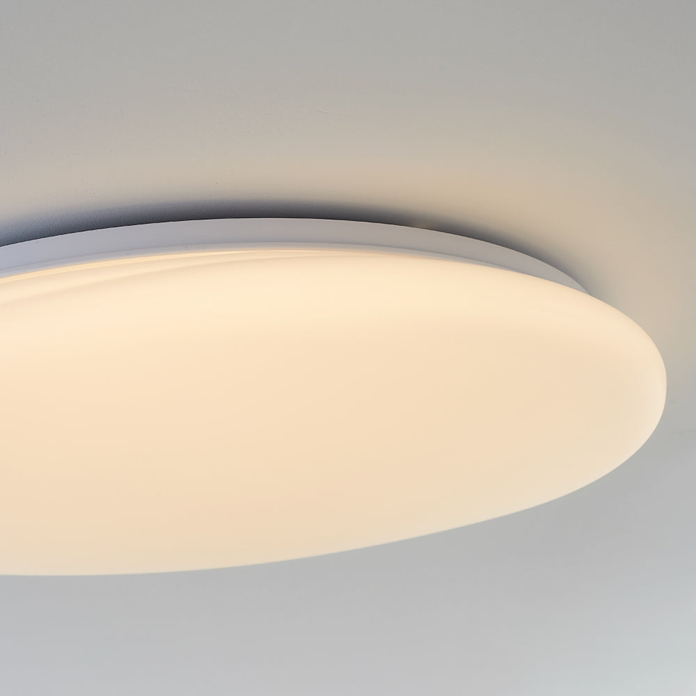 Quinn Moderne Ronde LED Plafondlamp Metaal/PE Wit Slaap/Woon/Eetkamer