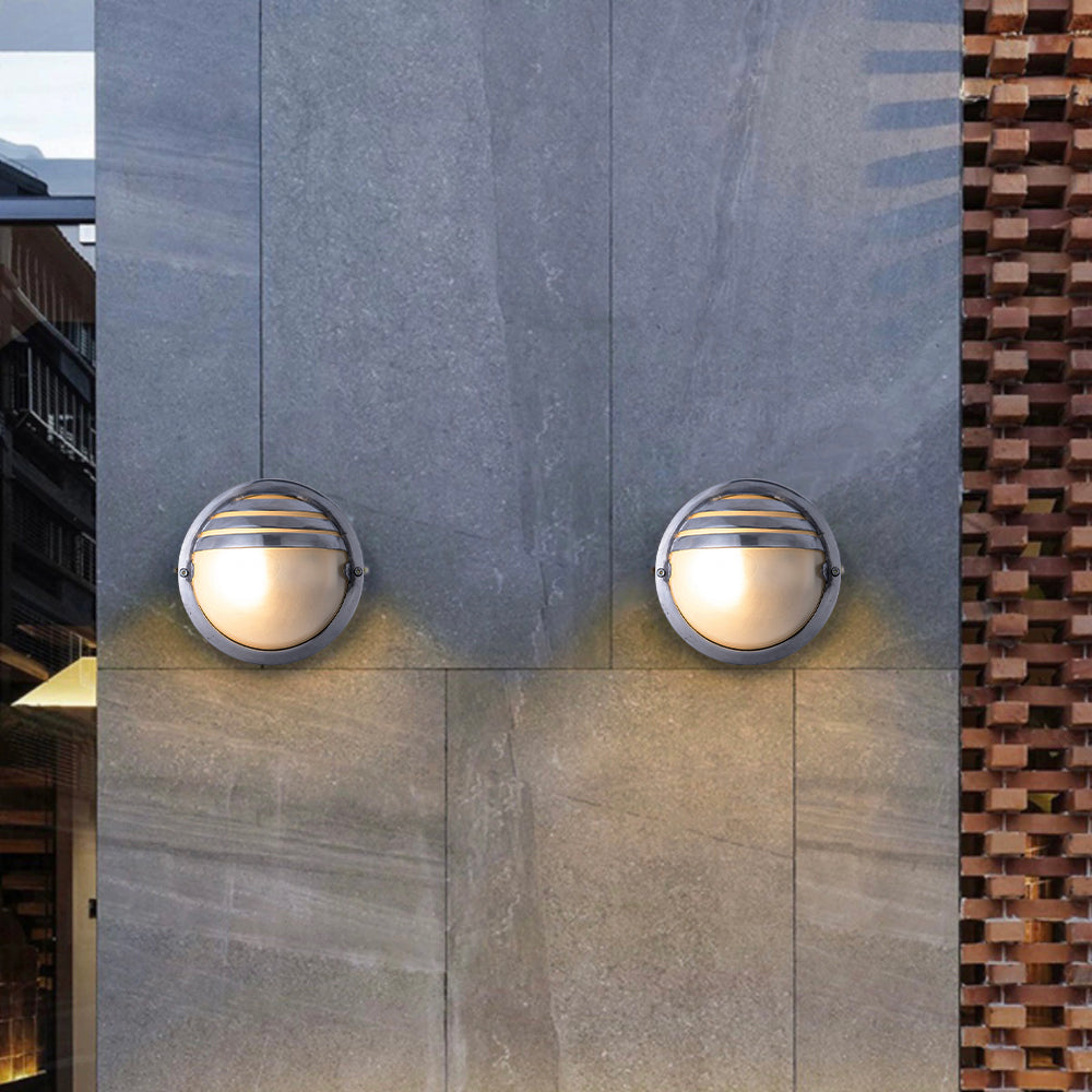 Orr Moderne Design LED Wandlamp Geometrisch  Metaal/Glas Zilver Buiten Binnenplaats/Omheining/Balkon