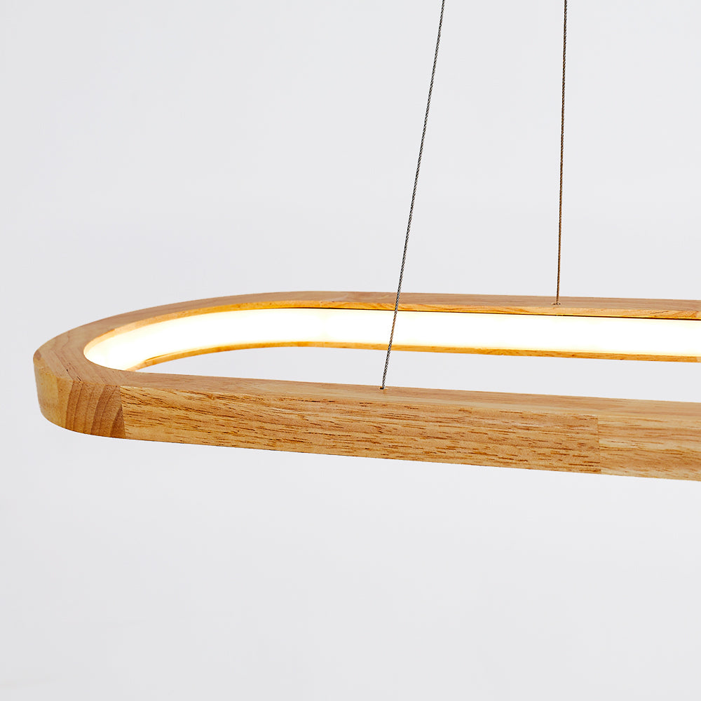 Ozawa Moderne LED Hanglampen Metaal Hout Woonkamer Eetkamer