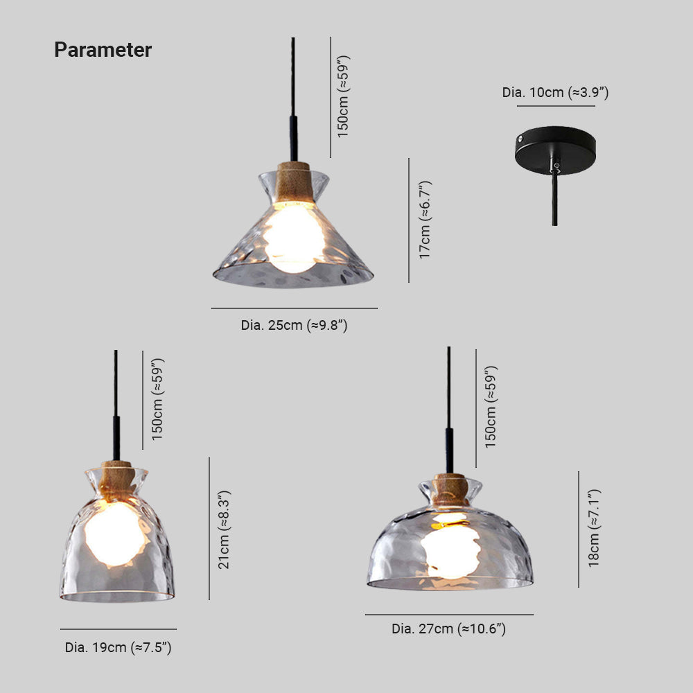 Levy  Moderne Hanglampen Helder Metaal Glas Slaapkamer Woonkamer