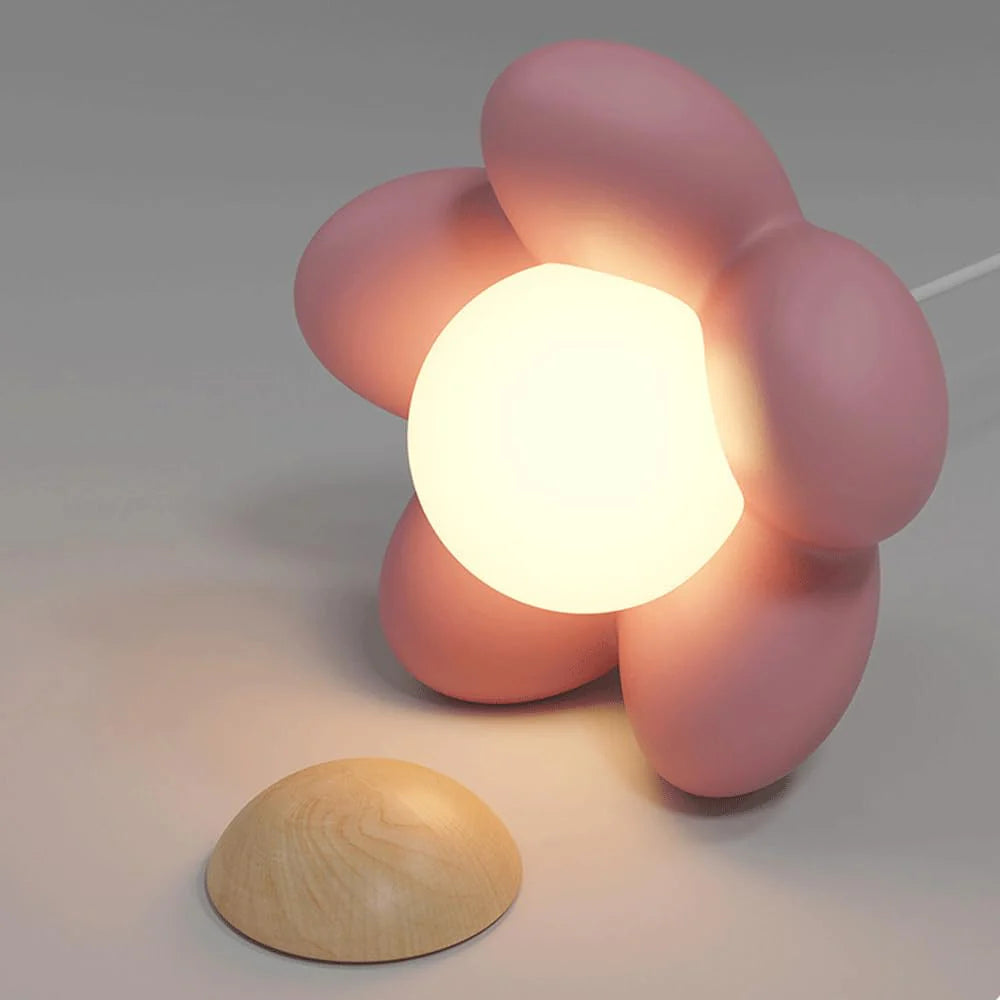 Hailie Moderne Minimalist LED Hanglampen in Roze Bloemstijl Slaapkamer