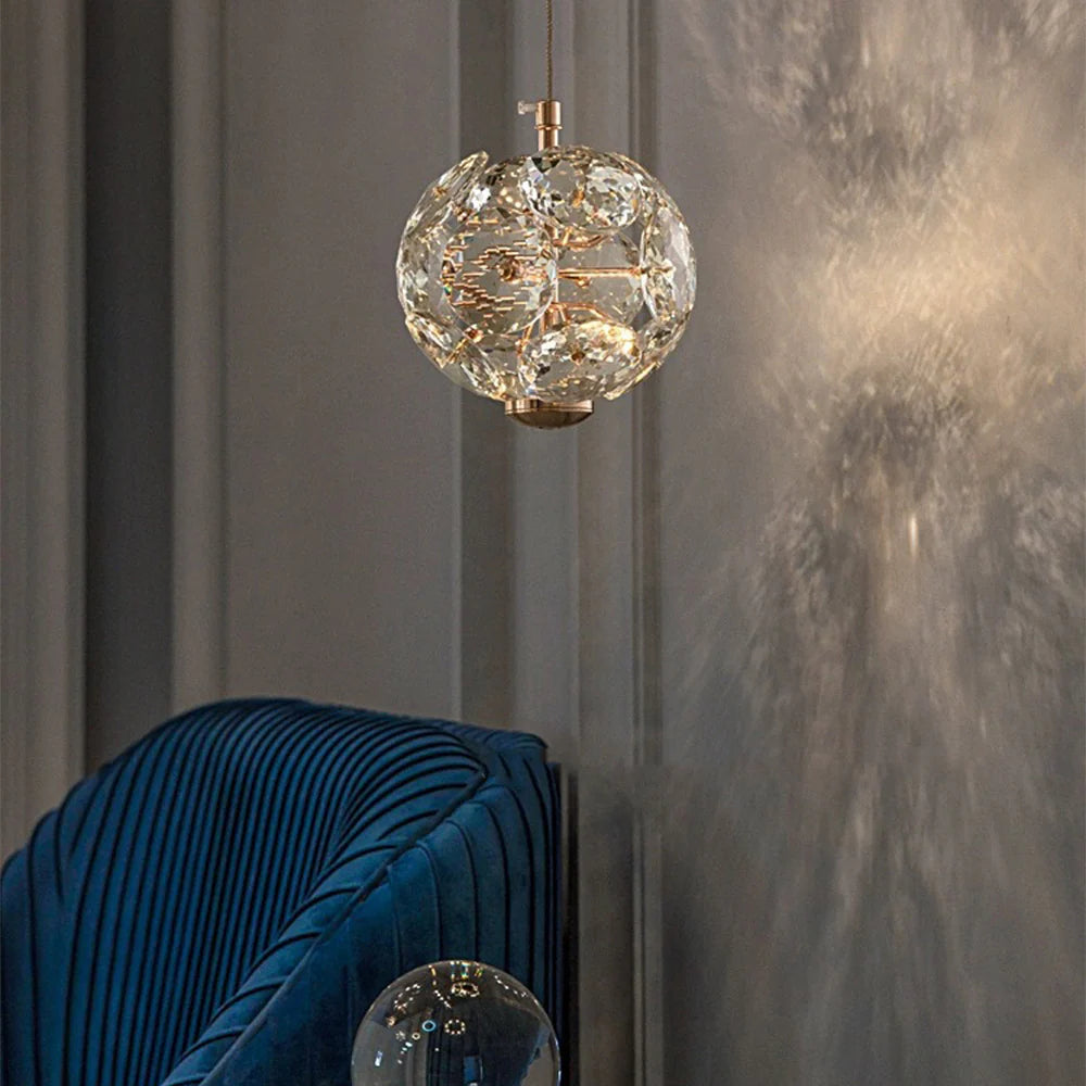 Kristy Luxe LED Hanglampen Goud Kristal Woonkamer