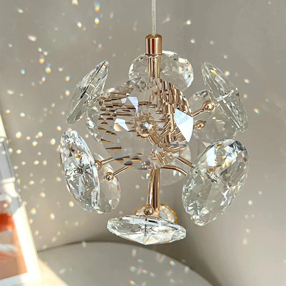 Kristy Luxe LED Hanglampen Goud Kristal Woonkamer