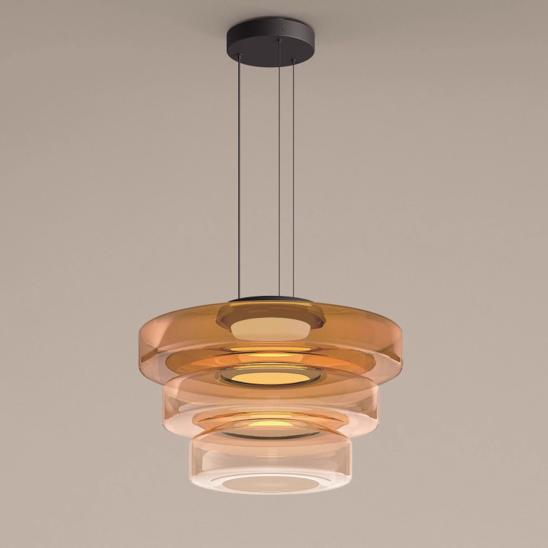 Hailie Modern Keuken Eiland Glas Hanglampen Woonkamer