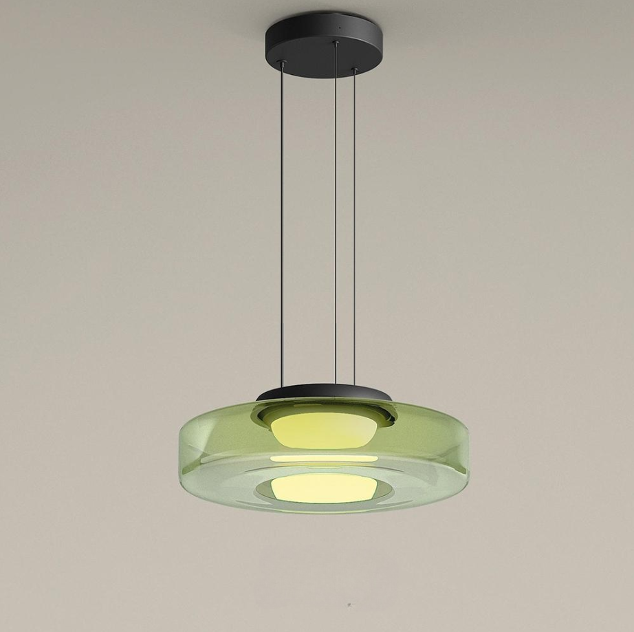 Hailie Modern Keuken Eiland Glas Hanglampen Woonkamer