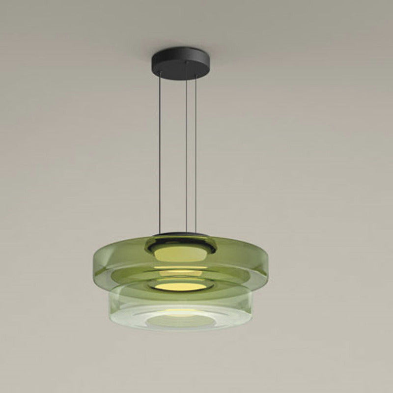 Hailie Modern Keuken Eiland Glas Hanglampen Woonkamer