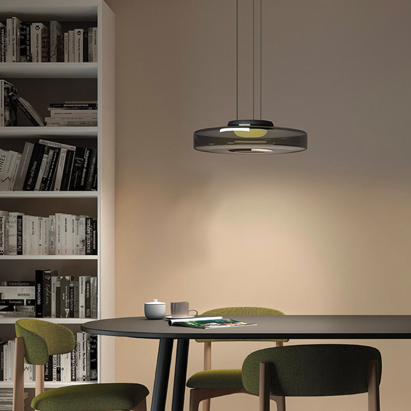 Hailie Modern Keuken Eiland Glas Hanglampen Woonkamer