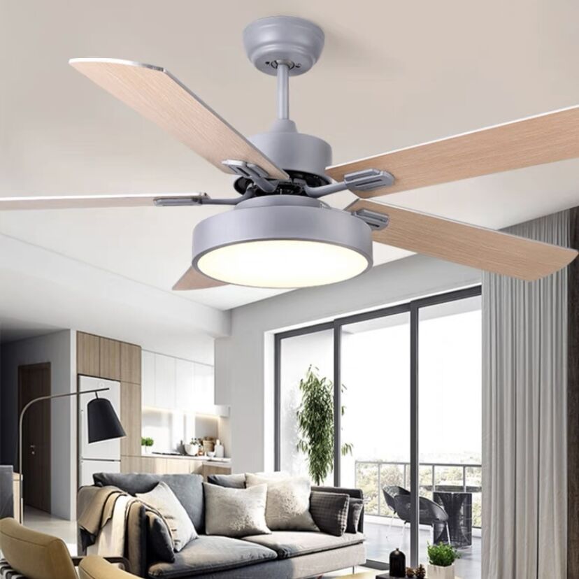Morandi Moderne Design LED Plafondventilator met Lamp Zwart/Wit/Grijs/Blauw Woonkamer/Eetkamer