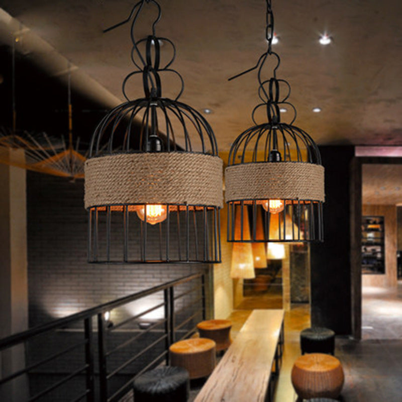 Epoch Design LED Vogelkooi Hanglampen Metaal/Touw Café/Bar/Restaurant