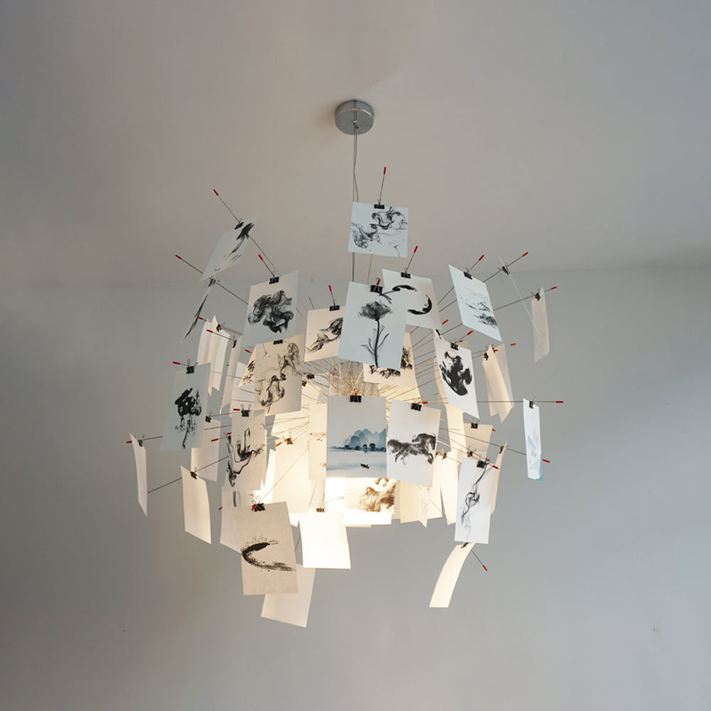 Renée Moderne Design LED Hanglamp Art Deco Metaal/Papier Woonkamer/Eetkamer/Slaapkamer