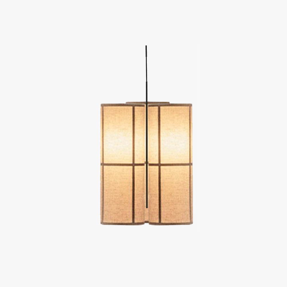 Renée Moderne Design LED Cilinder Hanglamp Lantaarn Stof Japans Woon/Eet/Slaapkamer