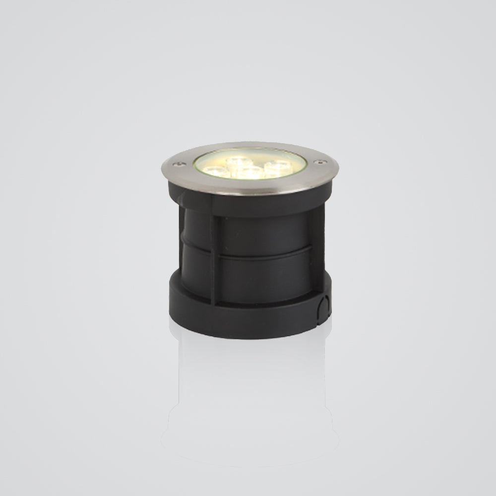 Orr Moderne Ronde LED Buitenlamp Zwart/Zilver Metaal Tuin Hal