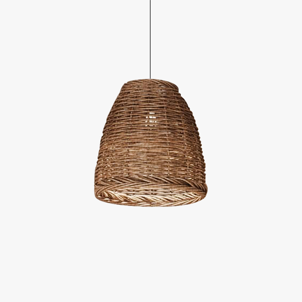 Muto Vintage Landelijk LED Hanglamp Rotan Woonkamer Slaapkamer