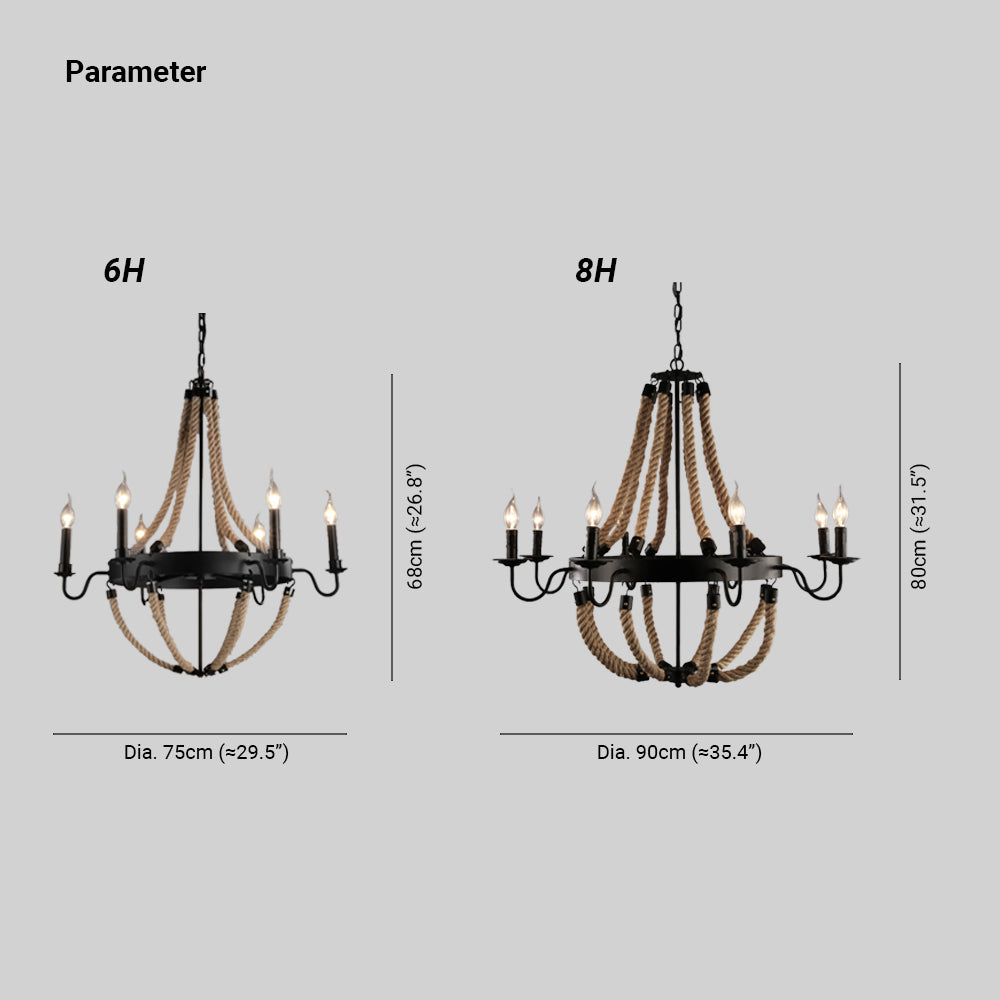 Epoch Vintage Loft Twine Hanglampen Metaal Restaurant/Bar